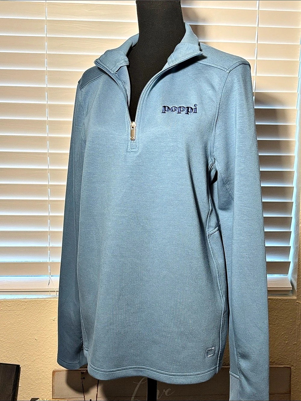 OGIO Poppi Prebiotic Soda Embroidered Quarter-Zip Pullover Sweater